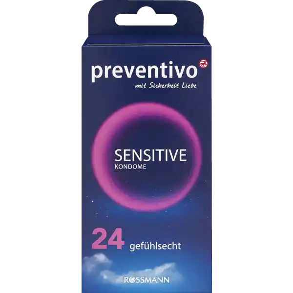 Sensitive Kondome gefühlsecht von preventivo