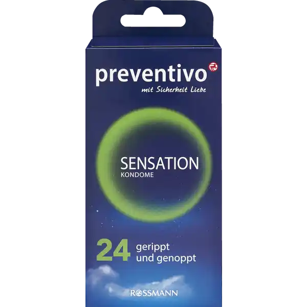 Sensation Kondome gerippt und genoppt von preventivo