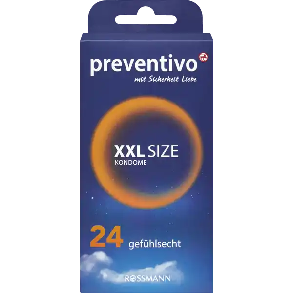 XXL Size Kondome von preventivo