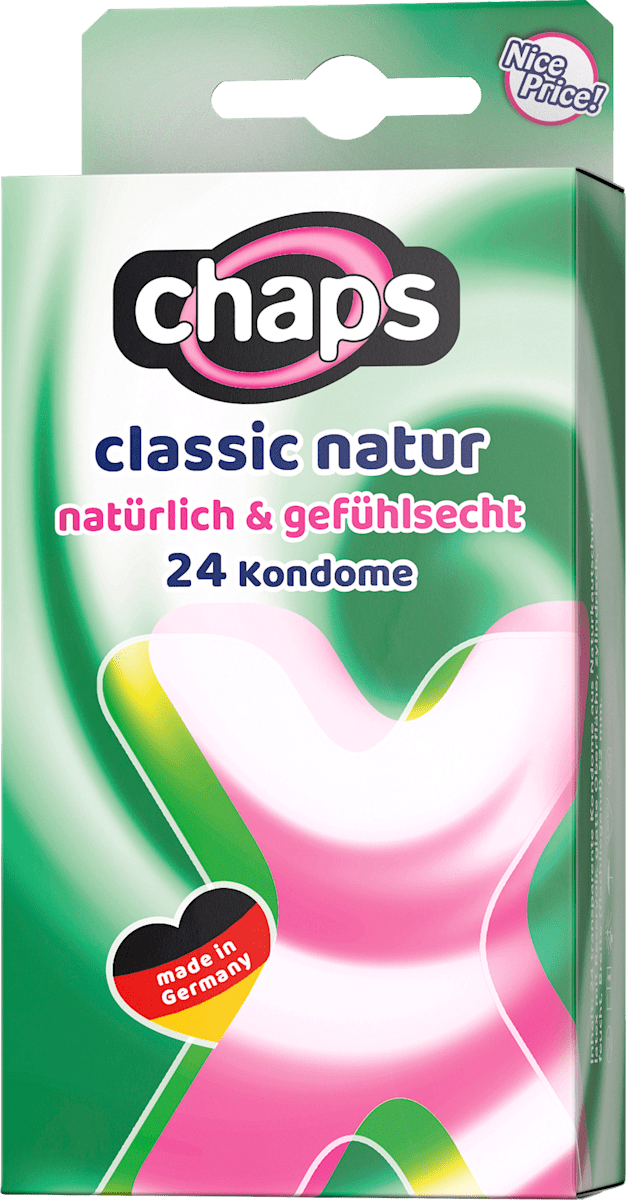 Kondome Classic Natur, Breite 52mm Chaps