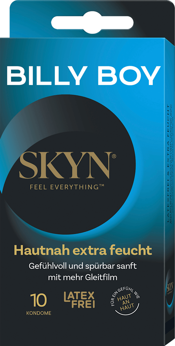 Kondome Hautnah extra feucht, latexfrei, Breite 53mm BILLY BOY