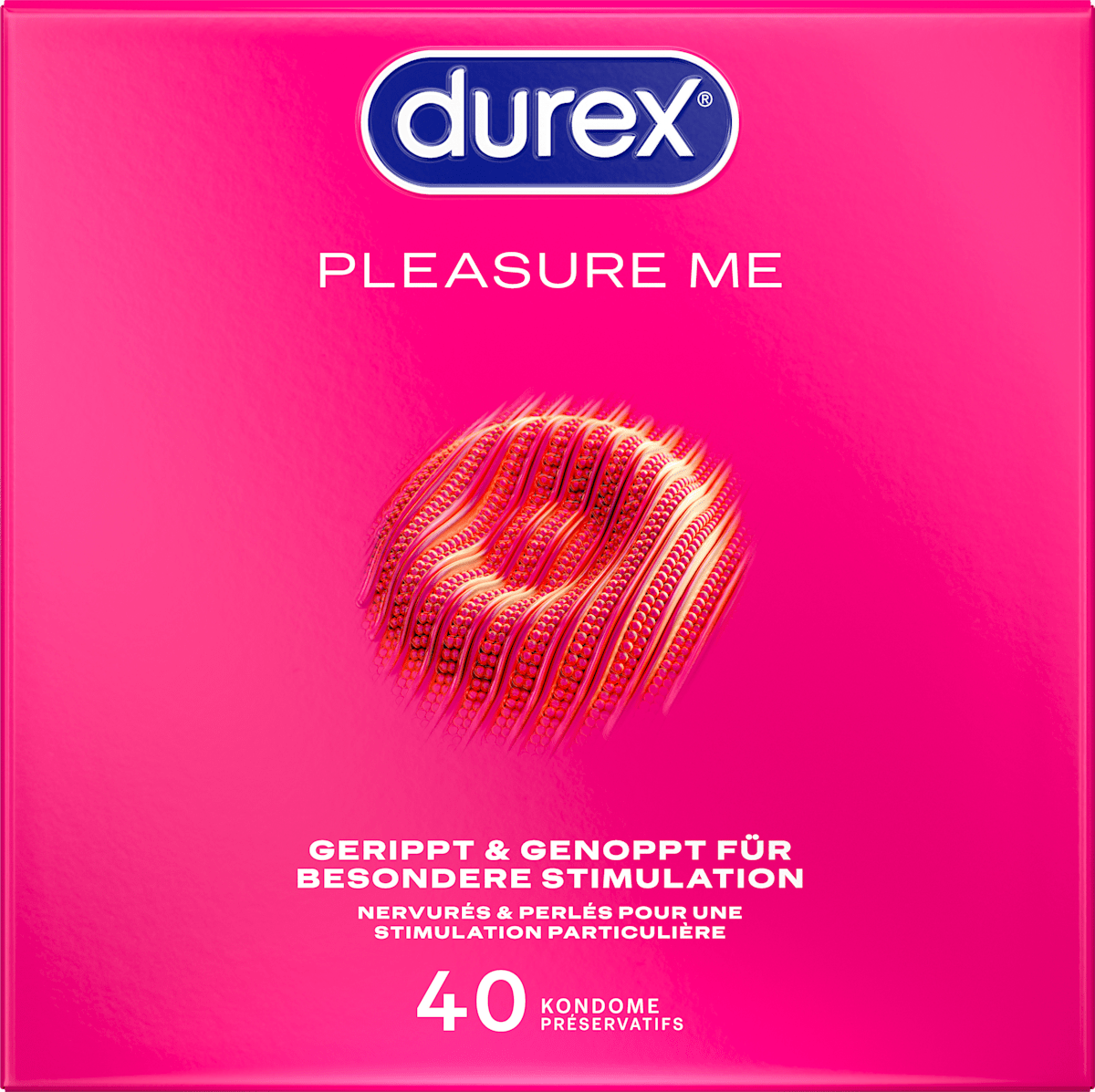 Kondome Pleasure Me, Breite 56mm Durex