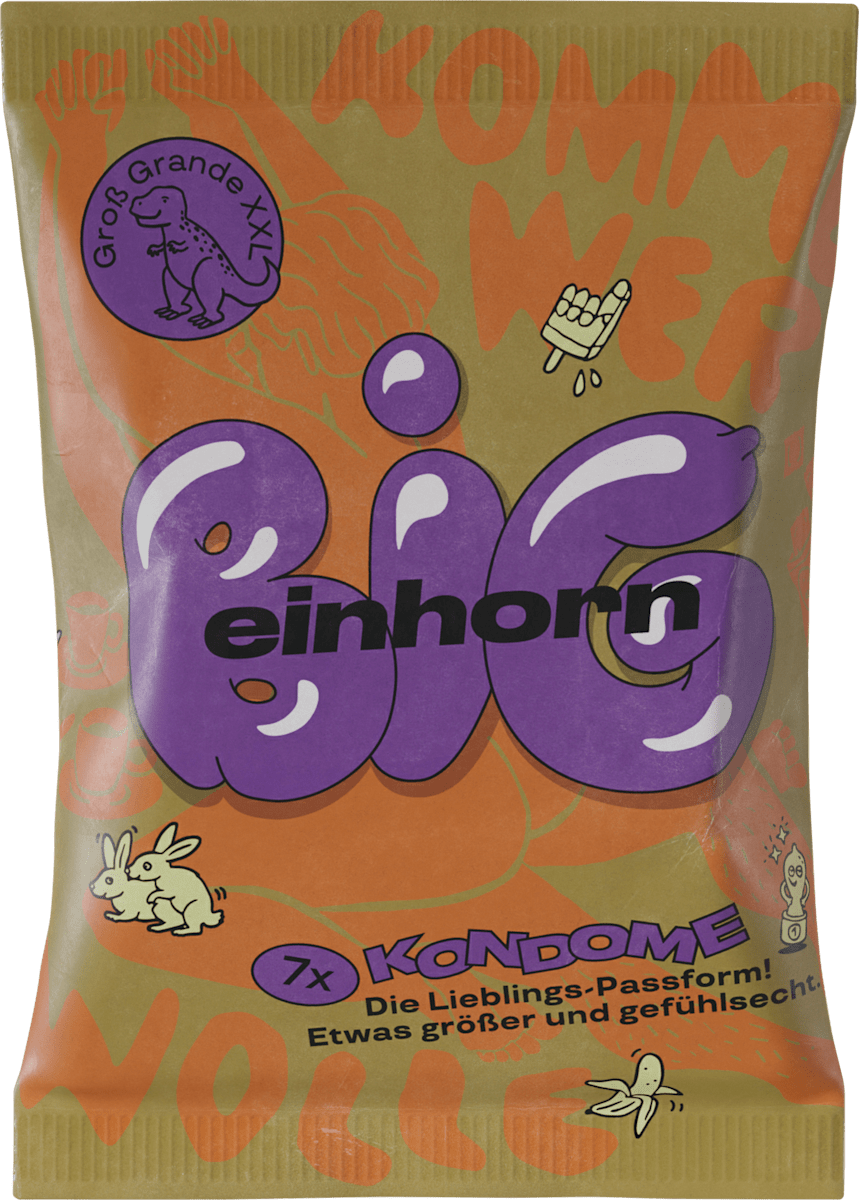 Kondome BIG Breite 57 mm einhorn